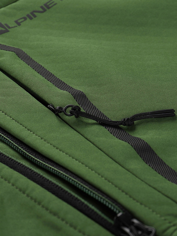 ALPINE PRO Zelená pánská softshellová bunda s membránou Alpine Pro Hoor