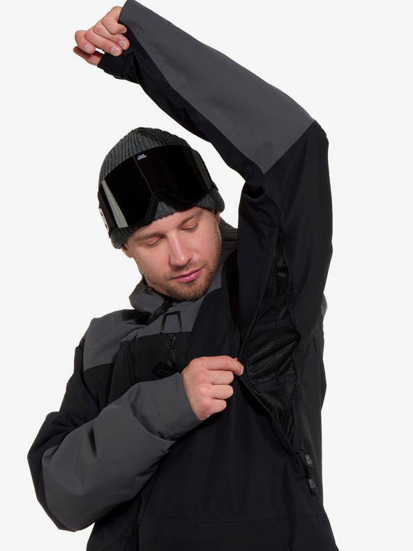 Horsefeathers Bunda Halen II - black/iron Horsefeathers