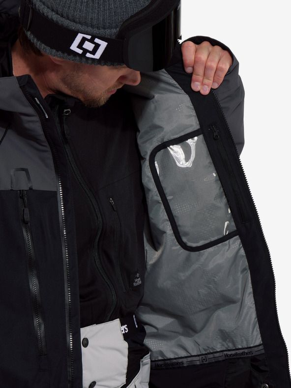 Horsefeathers Bunda Halen II - black/iron Horsefeathers