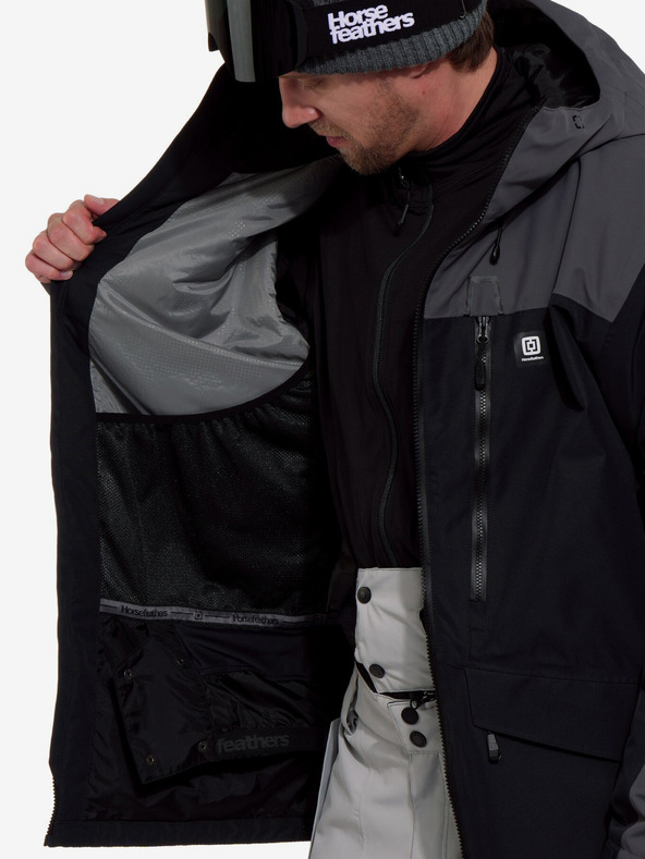 Horsefeathers Bunda Halen II - black/iron Horsefeathers