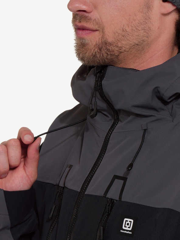 Horsefeathers Bunda Halen II - black/iron Horsefeathers