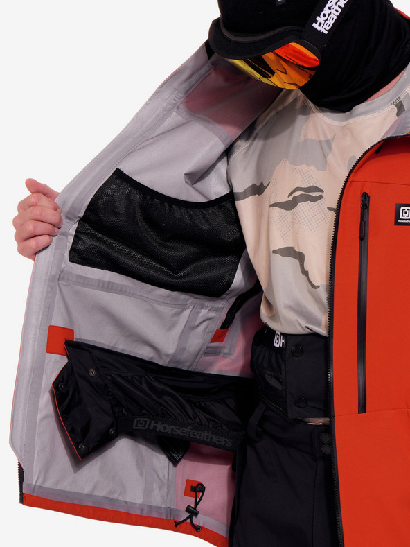 Horsefeathers 3-vrstvá bunda Terra - red clay Horsefeathers