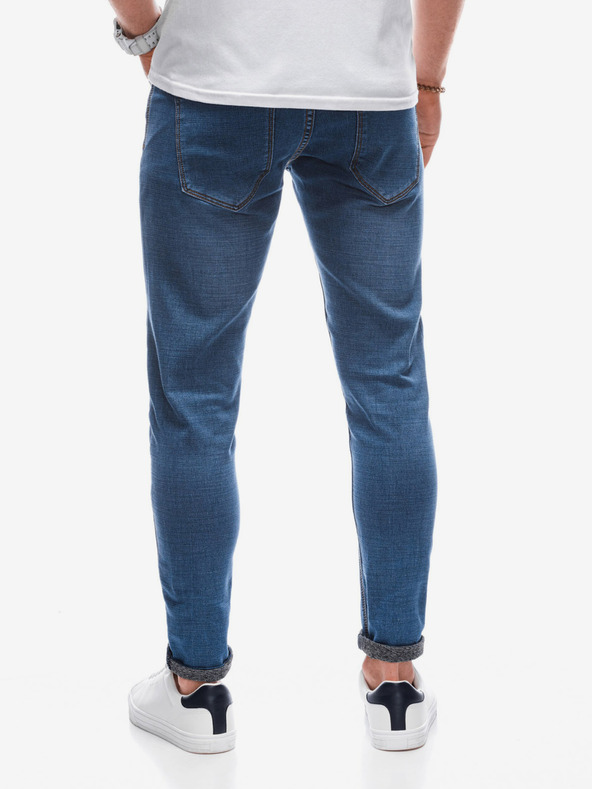 Edoti Modré pánské slim fit džíny Edoti