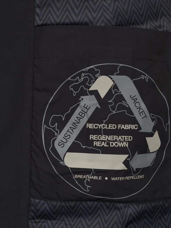 Geox Černá dámská prošívaná bunda Geox Catria