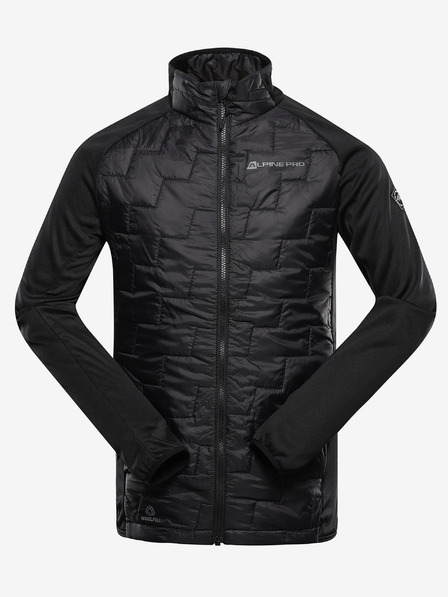 ALPINE PRO Pánská mikina s merino výplní ALPINE PRO JORW black