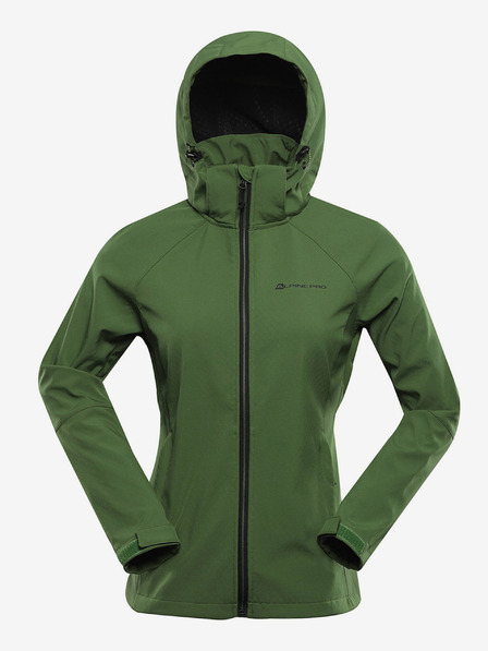ALPINE PRO Zelená dámská softshellová bunda s membránou Alpine Pro Hoora