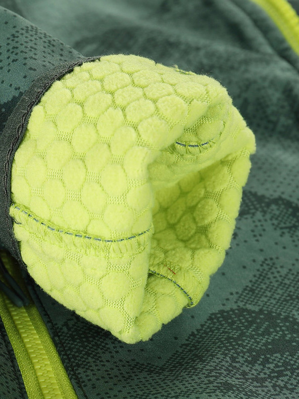 ALPINE PRO Zelená dětská softshellová bunda s membránou Alpine Pro Ezoro