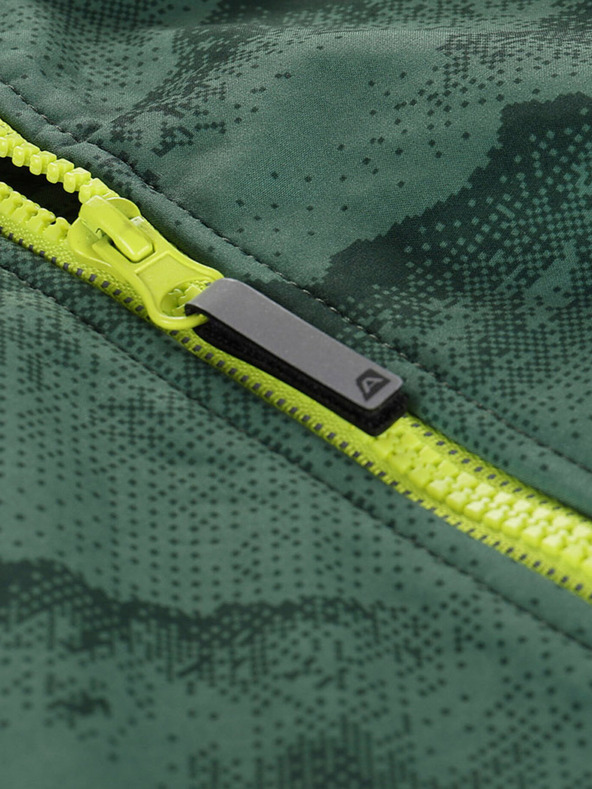 ALPINE PRO Zelená dětská softshellová bunda s membránou Alpine Pro Ezoro