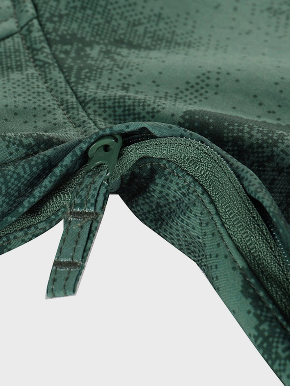 ALPINE PRO Zelená dětská softshellová bunda s membránou Alpine Pro Ezoro