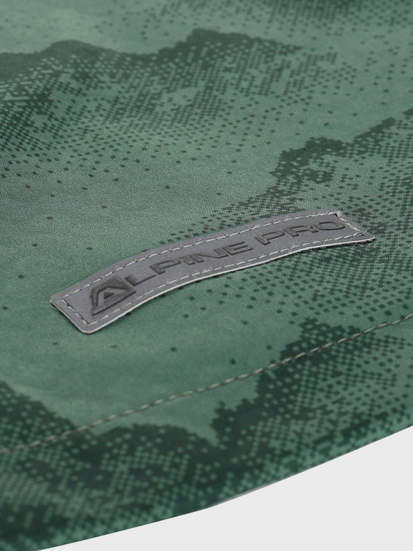 ALPINE PRO Zelená dětská softshellová bunda s membránou Alpine Pro Ezoro