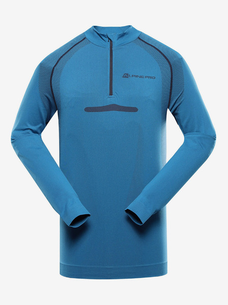 ALPINE PRO Modré pánské funkční prádlo - triko Alpine Pro Seam
