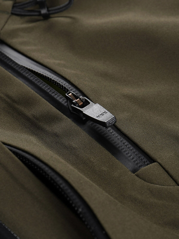 ALPINE PRO Tmavě zelená dámská softshellová bunda s membránou Alpine Pro Jerda