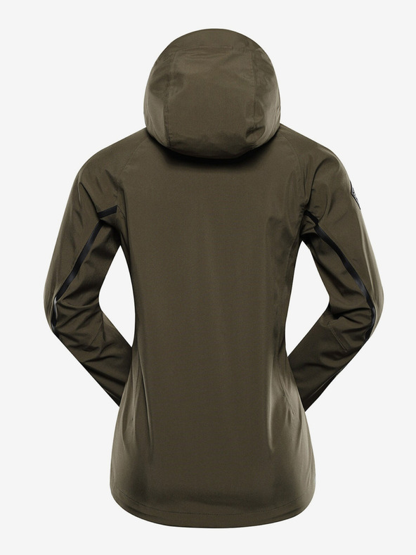 ALPINE PRO Tmavě zelená dámská softshellová bunda s membránou Alpine Pro Jerda