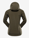 ALPINE PRO Tmavě zelená dámská softshellová bunda s membránou Alpine Pro Jerda