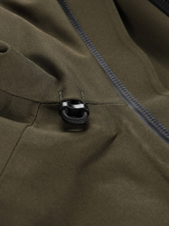 ALPINE PRO Tmavě zelená dámská softshellová bunda s membránou Alpine Pro Jerda