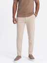 Ombre Clothing Béžové pánské carrot kalhoty Ombre Clothing