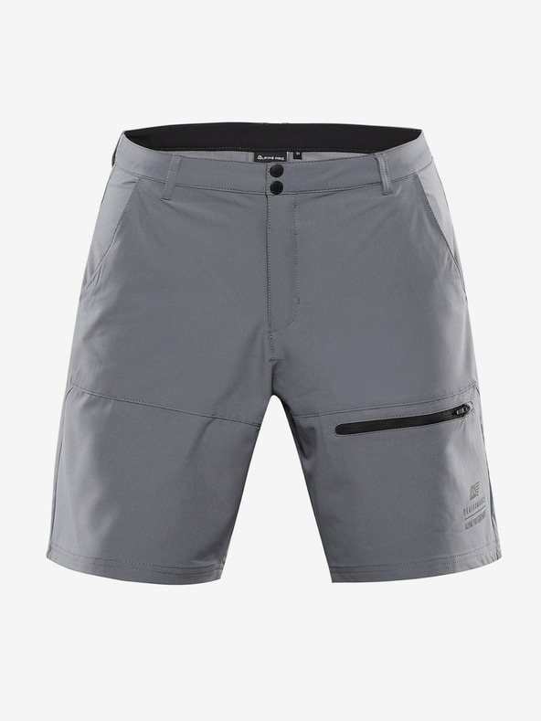 ALPINE PRO Pánské softshellové kraťasy ALPINE PRO BAK smoked pearl