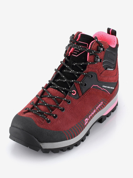 ALPINE PRO Outdoorová obuv s membránou ptx ALPINE PRO NEVISE pomegranate