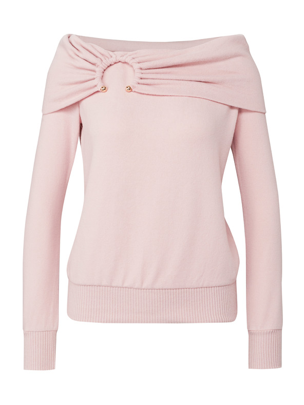 Orsay Světle růžové dámské tričko s dlouhým rukávem ORSAY