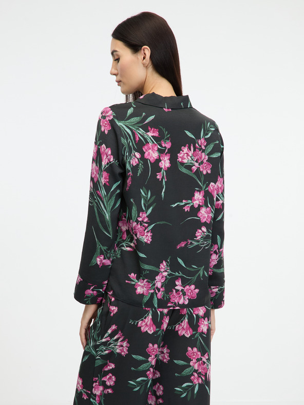 Orsay Černá dámská saténová noční košile ORSAY