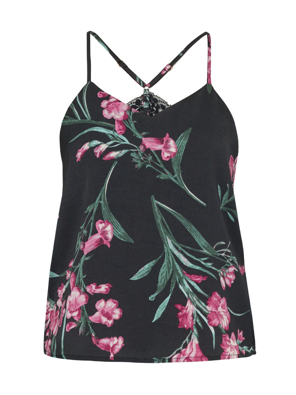 Orsay Černý dámský saténový pyžamový top ORSAY