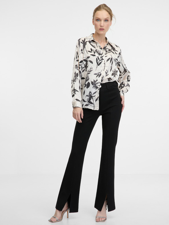 Orsay Černé dámské bootcut kalhoty ORSAY