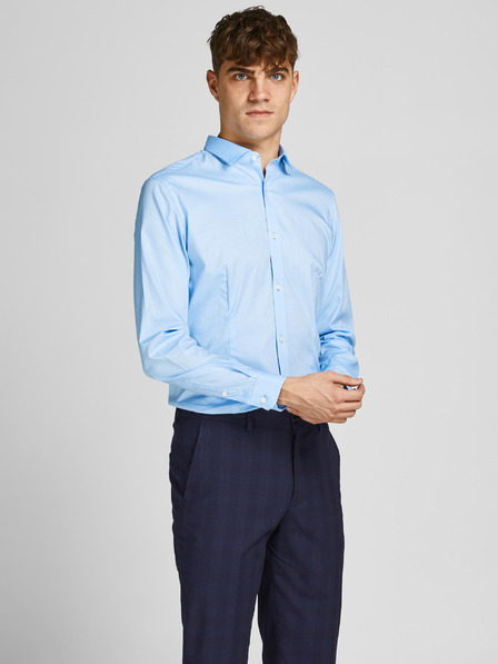 Jack & Jones Světle modrá pánská formální košile Jack & Jones