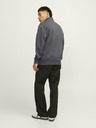 Jack & Jones Šedá pánská mikina se zipem Jack & Jones