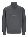 Jack & Jones Šedá pánská mikina se zipem Jack & Jones