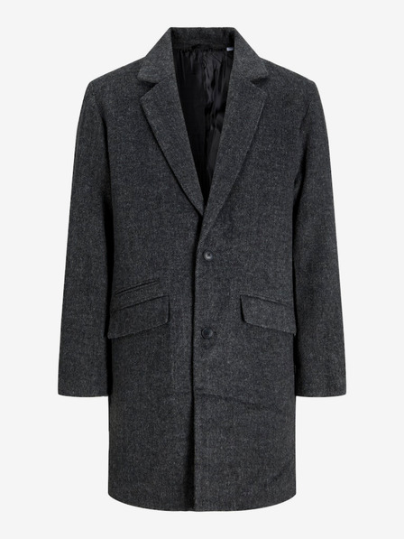 Jack & Jones Tmavě šedý pánský kabát Jack & Jones