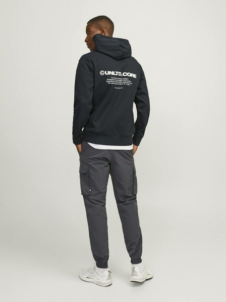 Jack & Jones Černá pánská mikina s kapucí Jack & Jones