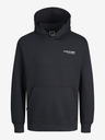 Jack & Jones Černá pánská mikina s kapucí Jack & Jones