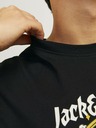 Jack & Jones Černé pánské tričko Jack & Jones Seven