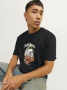 Jack & Jones Černé pánské tričko Jack & Jones Seven