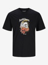 Jack & Jones Černé pánské tričko Jack & Jones Seven