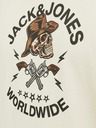Jack & Jones Krémové pánské tričko Jack & Jones Seven