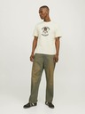 Jack & Jones Krémové pánské tričko Jack & Jones Seven