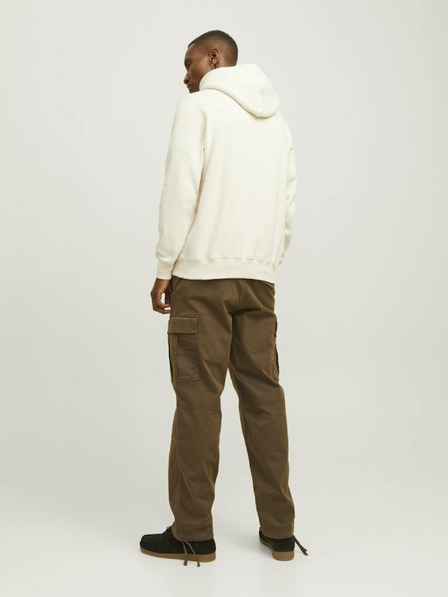 Jack & Jones Krémová pánská mikina s kapucí Jack & Jones Frederik
