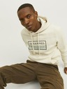 Jack & Jones Krémová pánská mikina s kapucí Jack & Jones Frederik
