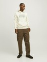 Jack & Jones Krémová pánská mikina s kapucí Jack & Jones Frederik
