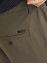 Jack & Jones Tmavě hnědé pánské chino kalhoty Jack & Jones Marco