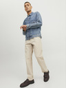 Jack & Jones Béžové pánské straight fit džíny Jack & Jones Chris