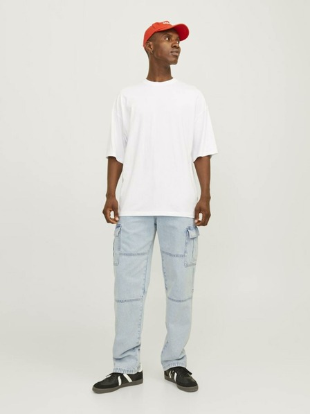 Jack & Jones Světle modré pánské straight fit džíny Jack & Jones Eddie