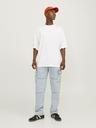 Jack & Jones Světle modré pánské straight fit džíny Jack & Jones Eddie