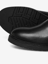 Jack & Jones Černé pánské kožené chelsea boty Jack & Jones Vaux