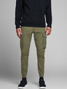 Jack & Jones Zelené pánské kalhoty Jack & Jones Paul