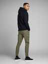 Jack & Jones Zelené pánské kalhoty Jack & Jones Paul