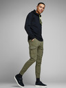 Jack & Jones Zelené pánské kalhoty Jack & Jones Paul