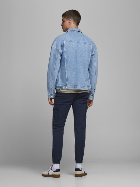 Jack & Jones Tmavě modré kalhoty Jack & Jones Paul