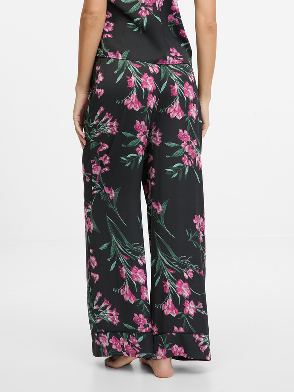 Orsay Černé dámské saténové pyžamové kalhoty ORSAY